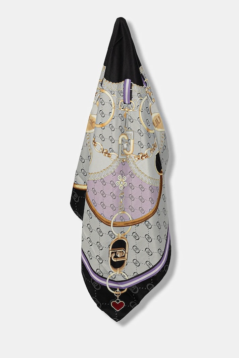 Liu Jo kendő fekete, mintás, 2F5078.T0300