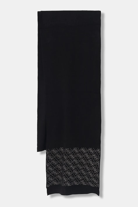 Šal Guess NORA boja: crna, s aplikacijom, W5BZ21 Z2NQ2