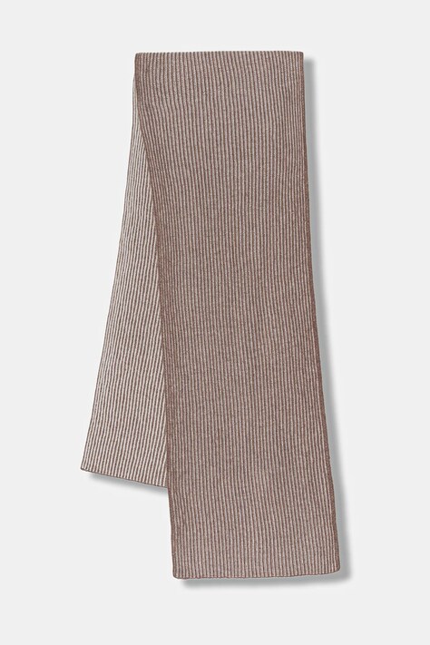 Sisley szalik z domieszką wełny damski kolor brązowy 122HLU00Y