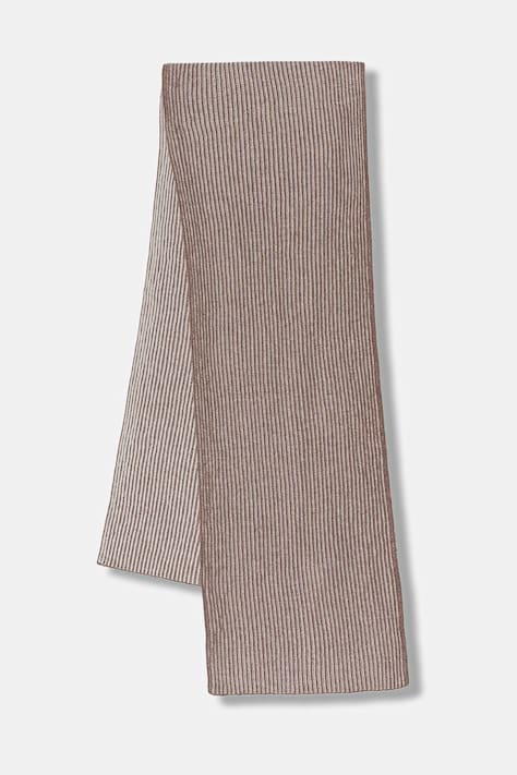 Šátek z vlněné směsi Sisley dámský, béžová barva, 122HLU00Y