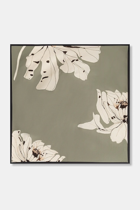 Sisley chusta damska kolor zielony wzorzysta 6TUUW51TF