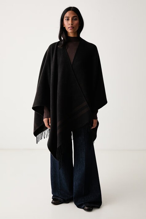 Joop! Poncho damskie brązowe 30048021