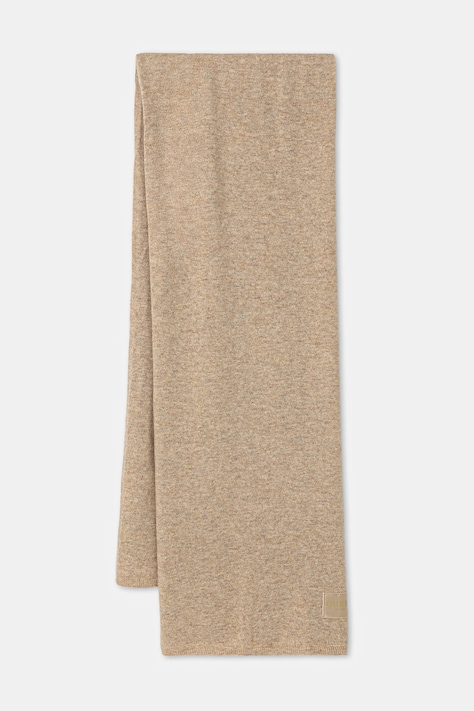 Guess eșarfă cu lână BRENTON culoarea bej, melanj, AW5437 POL03