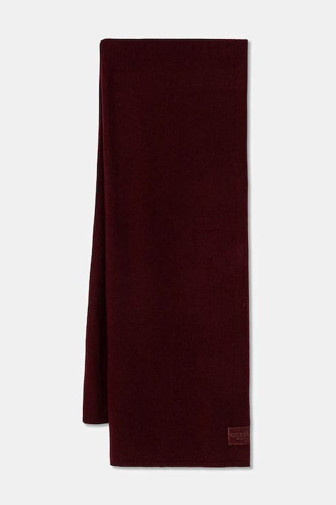 Κασκόλ με προσθήκη μαλλιού Guess BRENTON χρώμα: μπορντό, AW5437 POL03