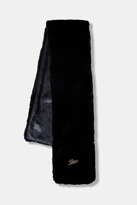 Guess szalik damski kolor czarny gładki AW5399 POL03
