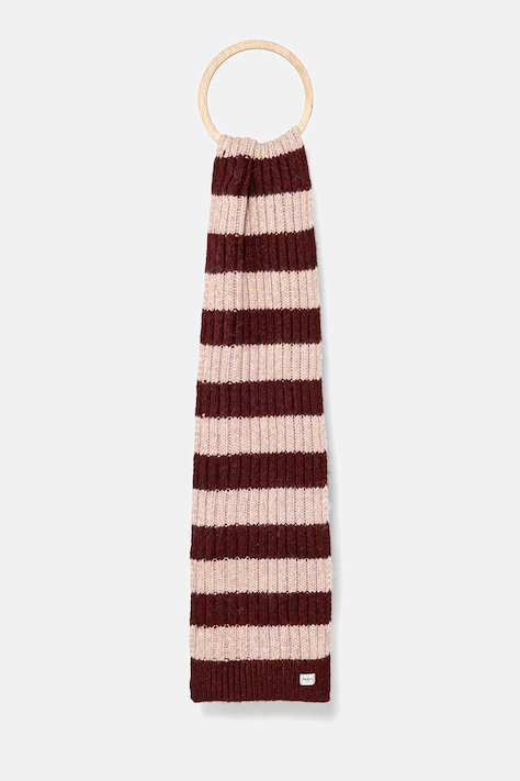Šál Pepe Jeans bordová farba, vzorovaný, PL0600003