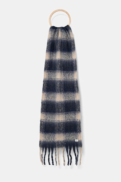 Pepe Jeans szalik damski kolor granatowy wzorzysty PL1100002