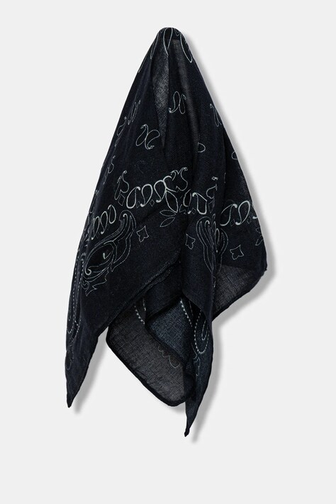 Pepe Jeans apaszka damska kolor granatowy wzorzysta PL1100008
