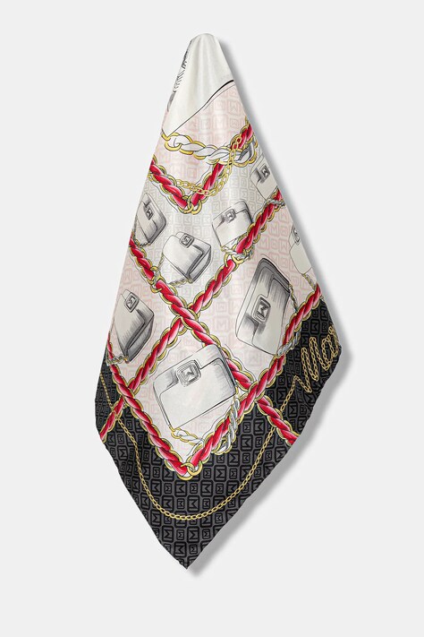 Marella scialle in seta colore bianco 2523546076200