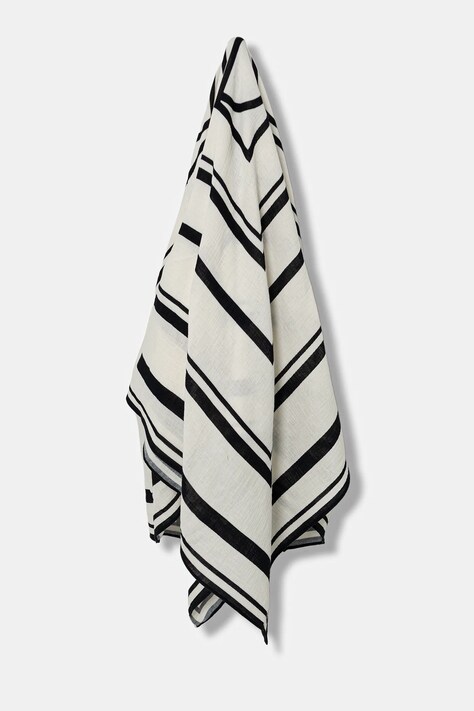 Anine Bing cotton scarf eliza beige color patterned A.12.11199