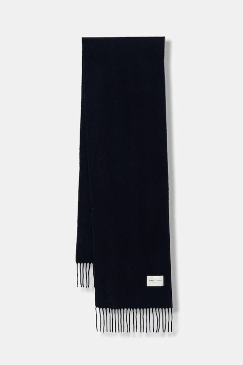 Volnen šal Marc O'Polo mornarsko modra barva, 508805102065