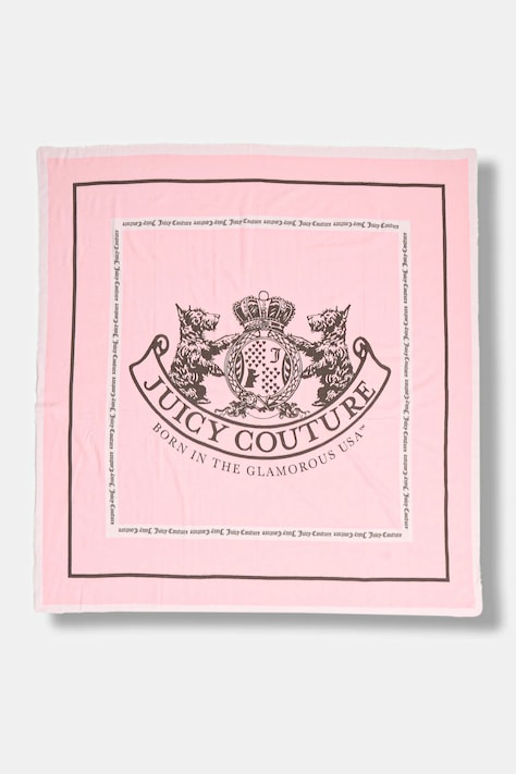 Šatka Juicy Couture Pashmina ružová farba, vzorovaná, AIJFO8612WPO