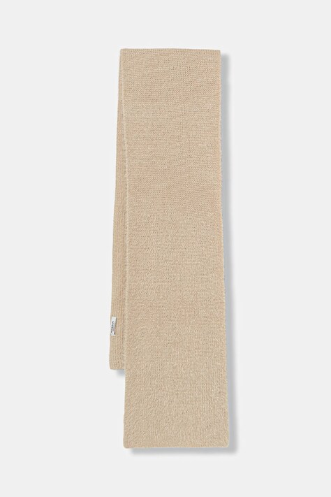 Morgan szalik damski kolor beżowy gładki 5EIGE