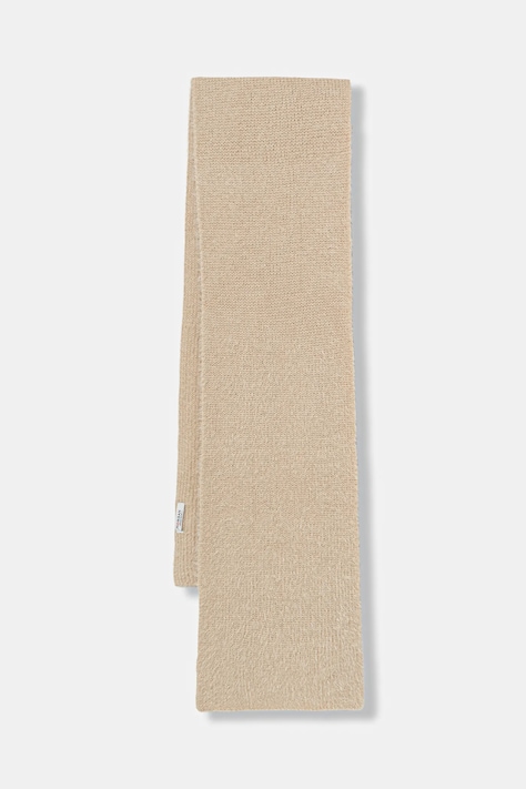 Morgan szalik damski kolor beżowy gładki 5EIGE