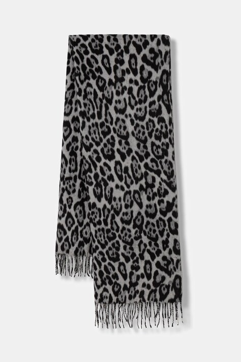 Morgan szalik damski kolor szary wzorzysty 5GRELEO