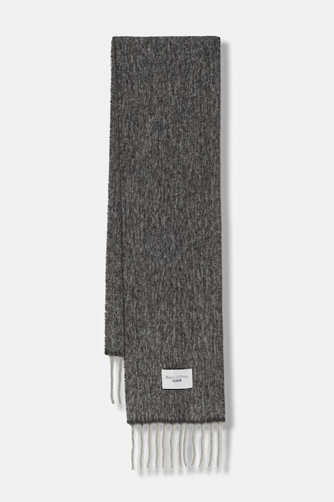 Marc O'Polo szalik z dodatkiem wełny damski kolor szary melanżowy 5000007554