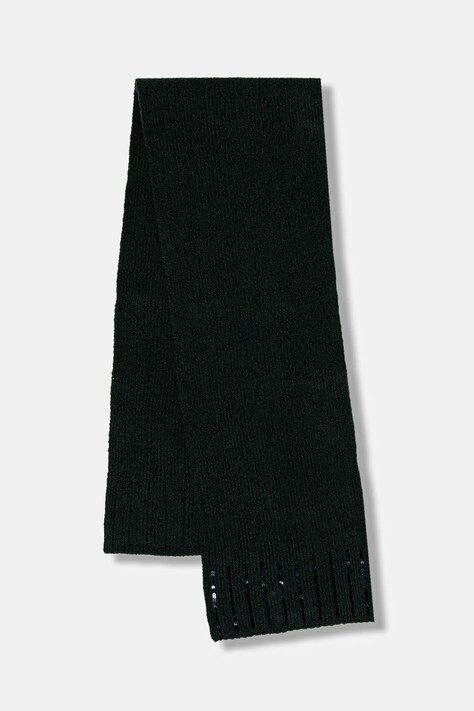 United Colors of Benetton szalik dziecięcy kolor zielony gładki 65W8CU011