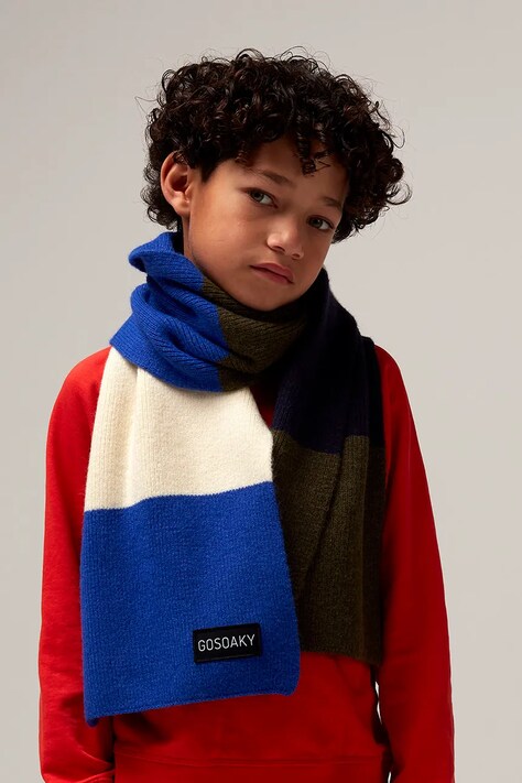 Gosoaky șal copii BULL PARADE culoarea bleumarin, cu imprimeu, 252.9.2.952