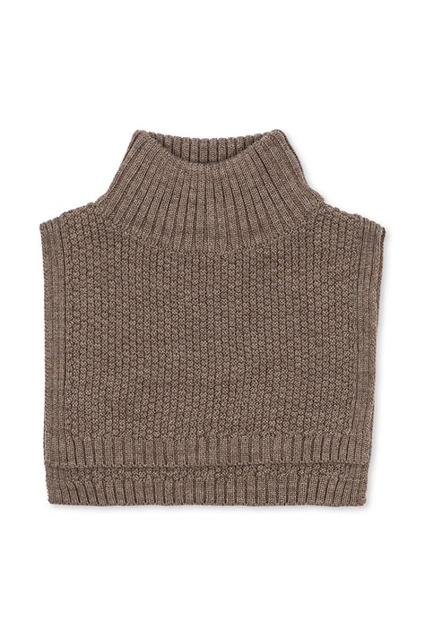 Παιδική μάλλινη κουκούλα Konges Sløjd FRUITY NECKWARMER χρώμα: πράσινο, KS103469