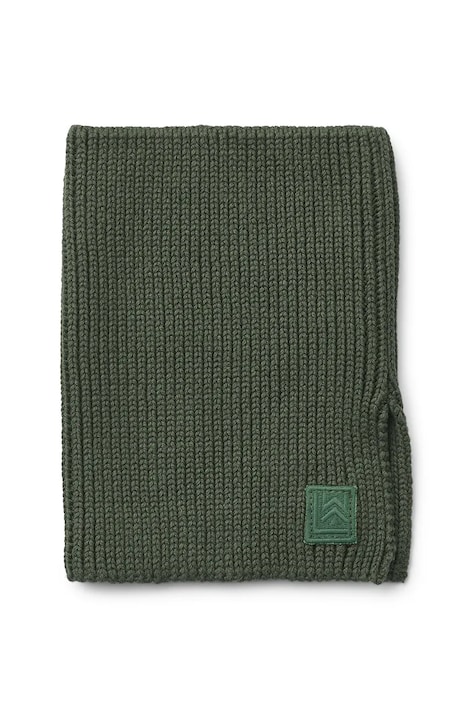 Dětský bavlněný nákrčník Liewood Mathias Neckwarmer zelená barva, LW20097