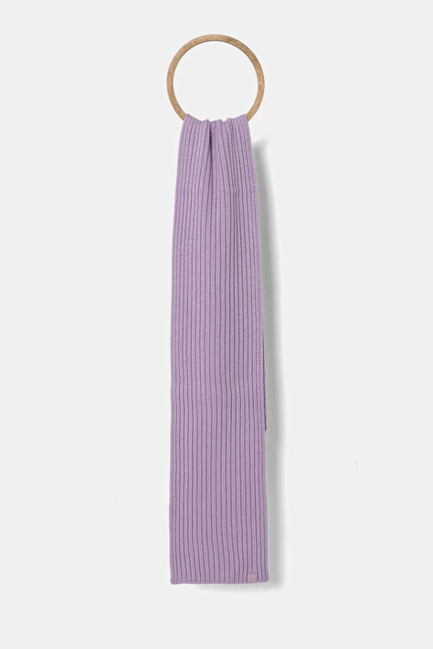 United Colors of Benetton fular de lână pentru copii culoarea violet, uni, 126WGU005