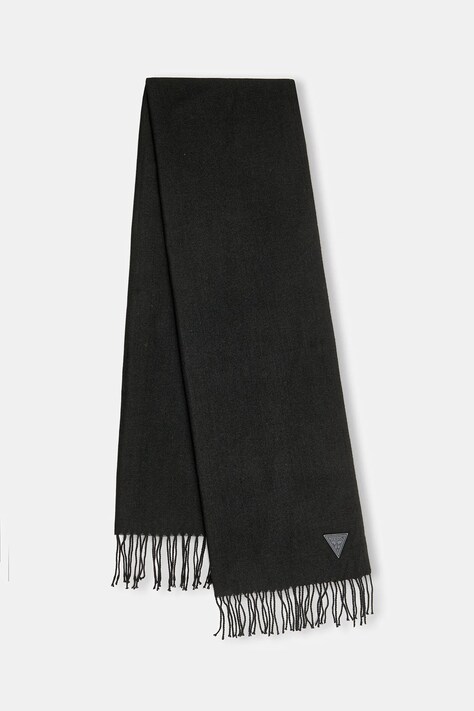 Guess szalik TORINO męski kolor czarny gładki AM9568 POL03
