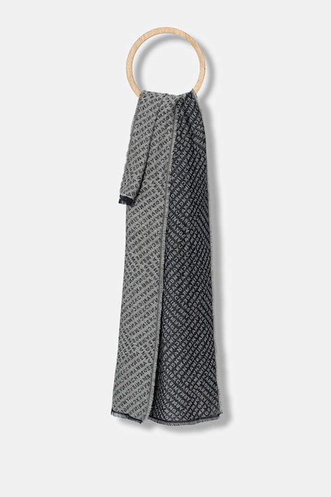 Armani Exchange fular culoarea bleumarin, cu imprimeu, XM001714 AF17470