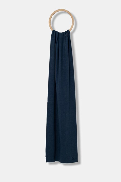 Calvin Klein szalik męski kolor granatowy gładki LV04D8021G