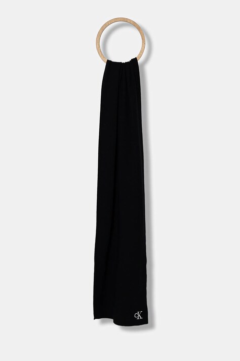 Calvin Klein fular culoarea negru, uni, LV04D8021G