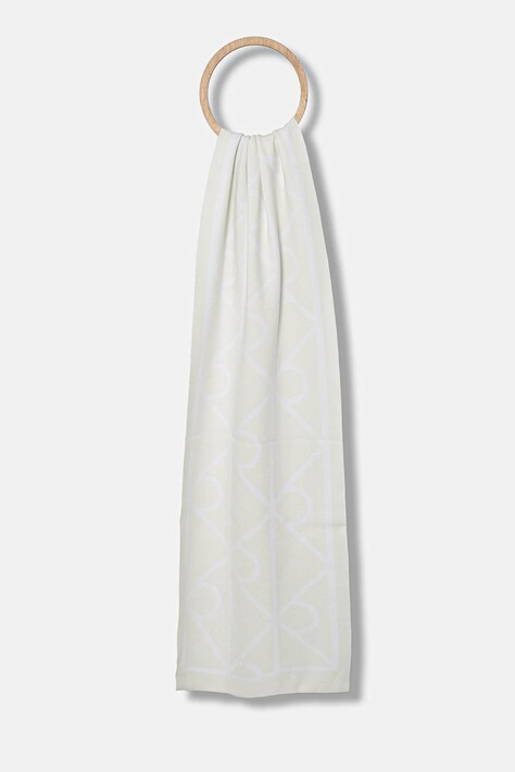 Calvin Klein szalik męski kolor szary wzorzysty LV04D8051G