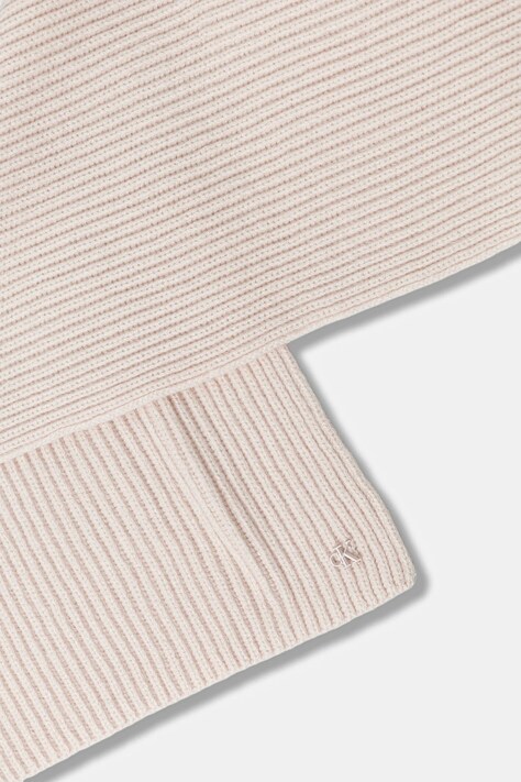 Vlněná šála Calvin Klein pánská, růžová barva, hladká, LV04D8056G