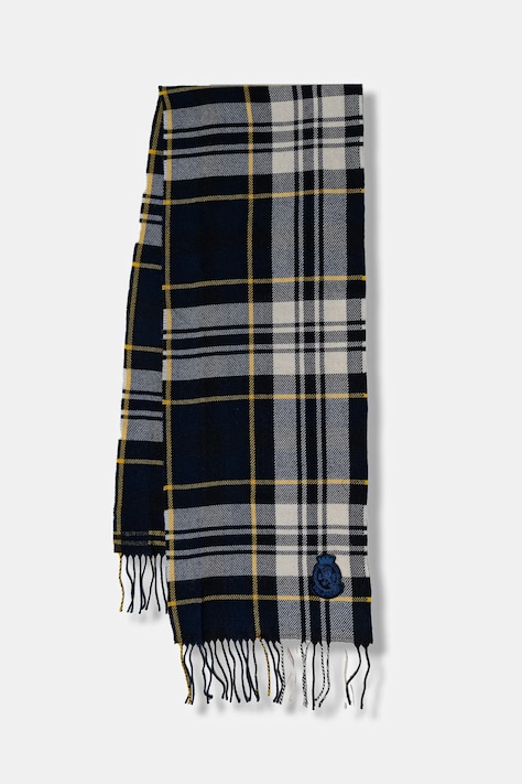 Kratki vuneni šal Tommy Hilfiger za muškarce, boja: tamno plava, s uzorkom, AM0AM13599