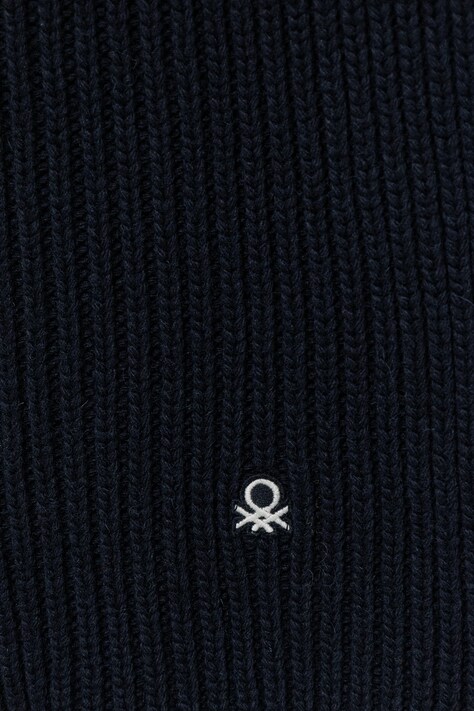 Шарф з додаванням вовни United Colors of Benetton — AW25-SAM032, темно-синій — фото 3