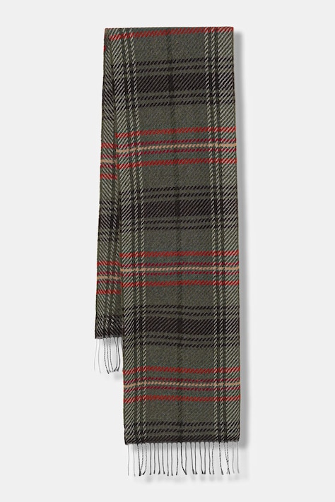 United Colors of Benetton szalik z domieszką wełny męski kolor zielony wzorzysty 6E9FUU00Y