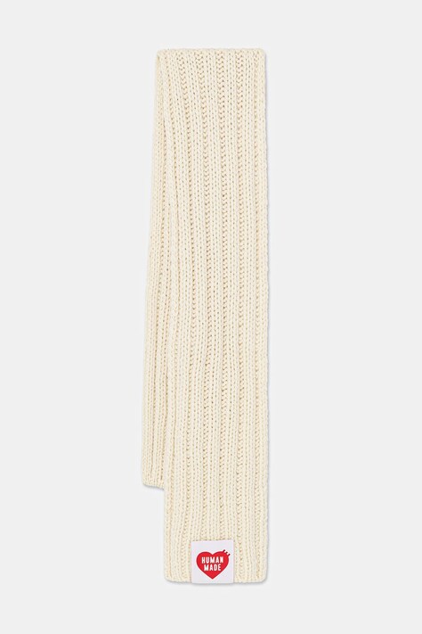 Human Made szalik wełniany WOOL SCARF męski kolor beżowy gładki HM30GD009