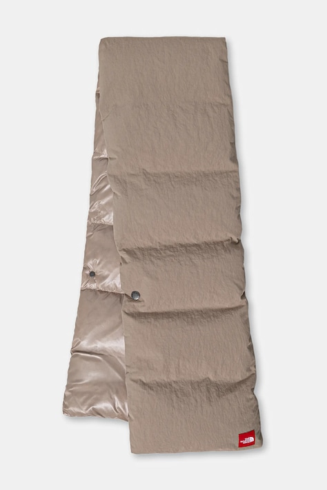 Kratki pernati šal The North Face Redbox boja: bež, bez uzorka, NF0A8EGGBOX1