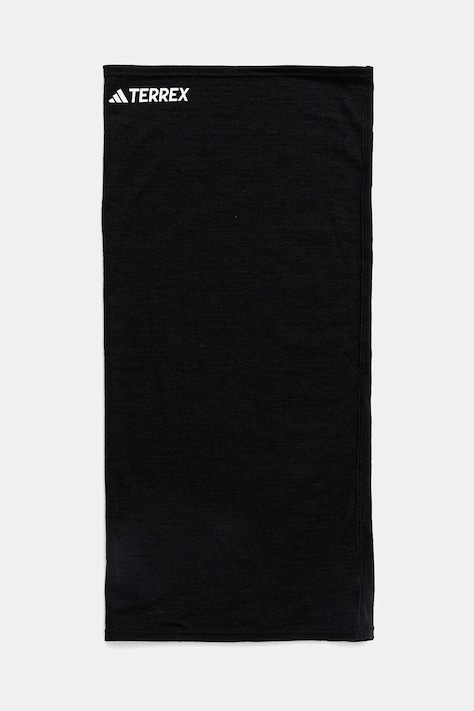Vlněný nákrčník adidas TERREX černá barva, s potiskem, IX1653