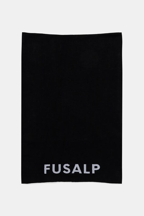 Fusalp komin z domieszką wełny Ruan II kolor czarny z aplikacją E3717