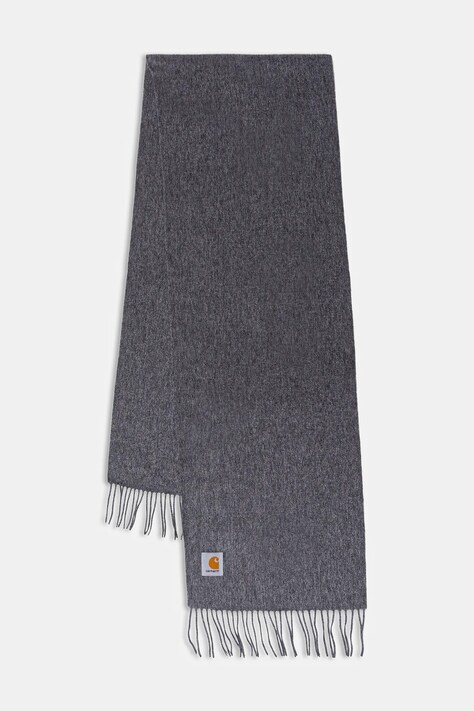 Carhartt WIP szalik wełniany Clan Scarf kolor szary gładki I013507.ZMXX