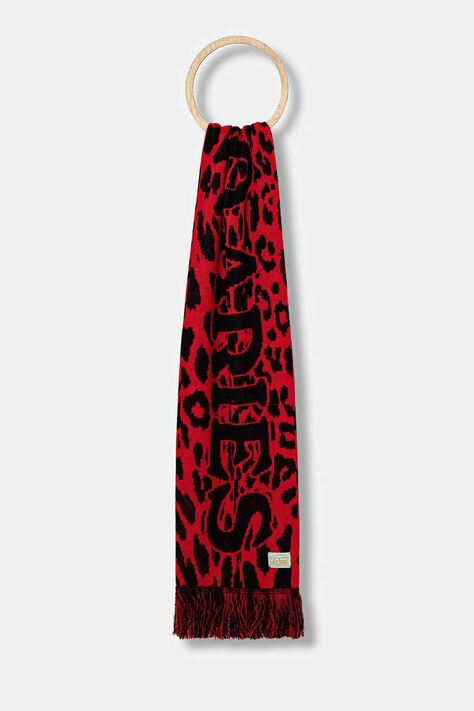 Aries szalik J'Adoro Aries Leopard kolor czerwony wzorzysty AR9010604