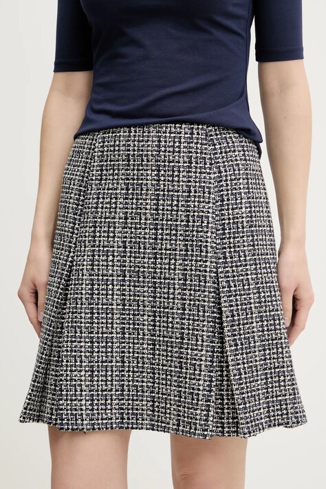 HUGO fustă culoarea negru, mini, drept, 50542649