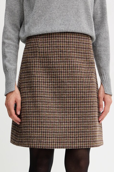 Weekend Max Mara spódnica z dodatkiem wełny VATA kolor bordowy mini rozkloszowana 2525106072600