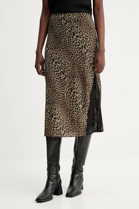 ZADIG&VOLTAIRE spódnica kolor zielony midi rozkloszowana WWSK01622