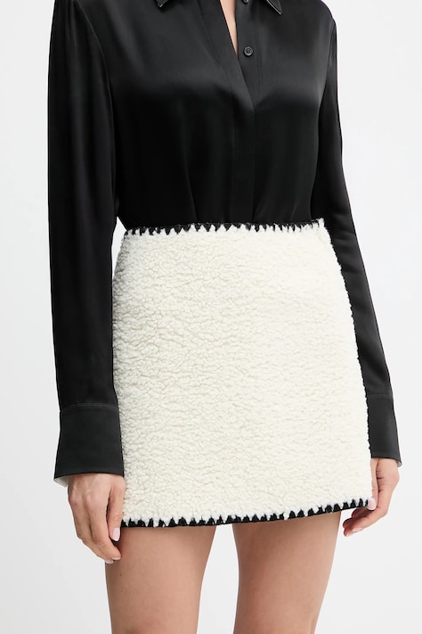 Юбка Ermanno Scervino цвет бежевый mini прямая 57TO001E99