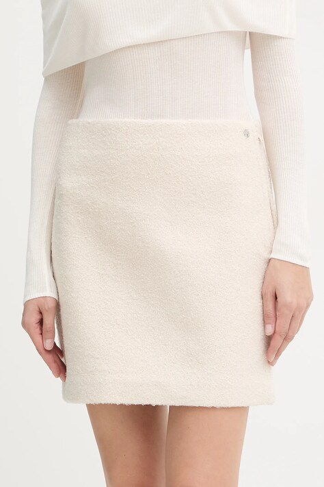 Guess spódnica ZITA kolor beżowy mini prosta W5BD68 W2392