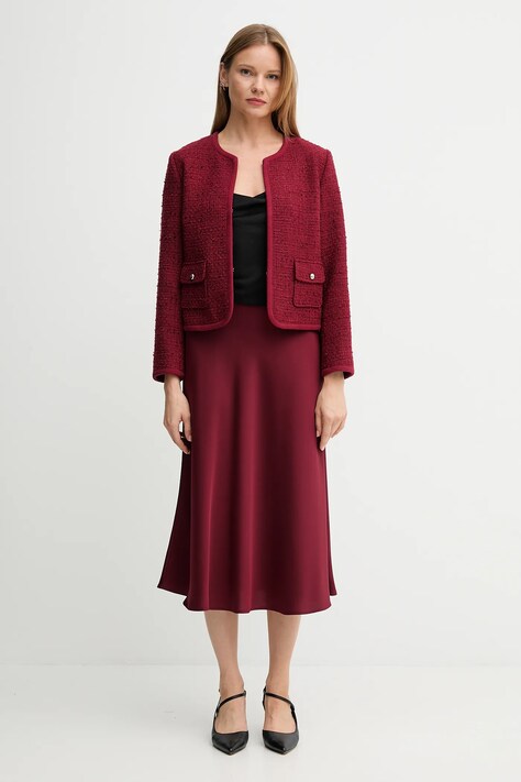 Joop! fustă culoarea bordo, midi, evazați, 30048660