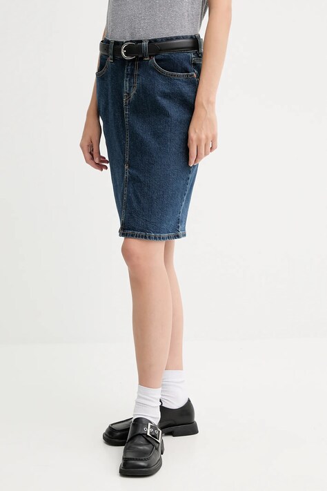 Levi's spódnica jeansowa kolor niebieski mini ołówkowa 003Z6