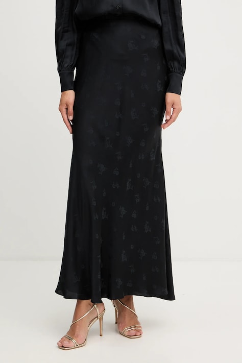 Спідниця Twinset колір чорний maxi пряма 252TT2366