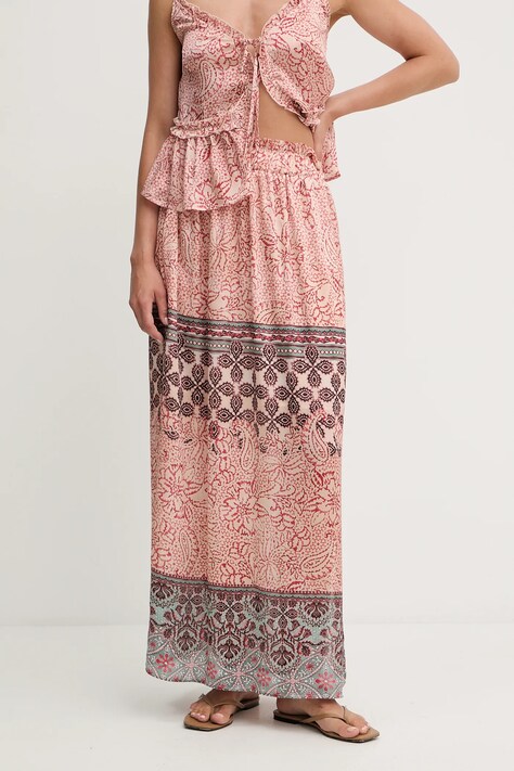 Morgan szoknya narancssárga, midi, harang alakú, JONY.F