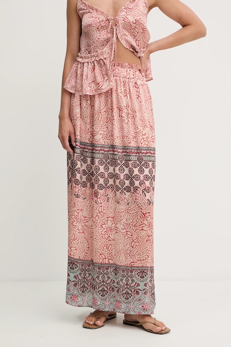 Morgan szoknya narancssárga, midi, harang alakú, JONY.F